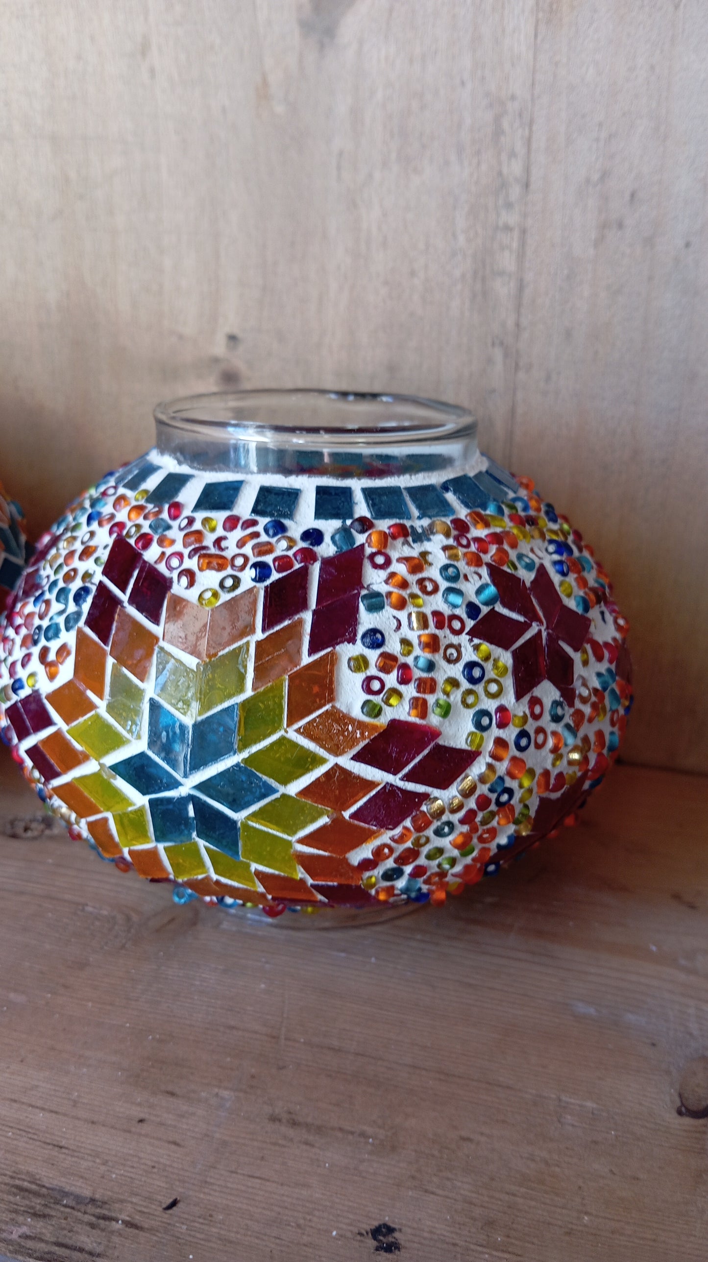 Pareja Lámparas Turcas de Mesa - Multicolor